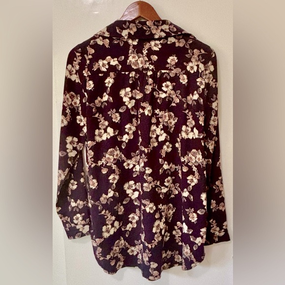 Pinkblush| Floral Oversized Long Sleeve Top Sz M - Picture 4 of 5